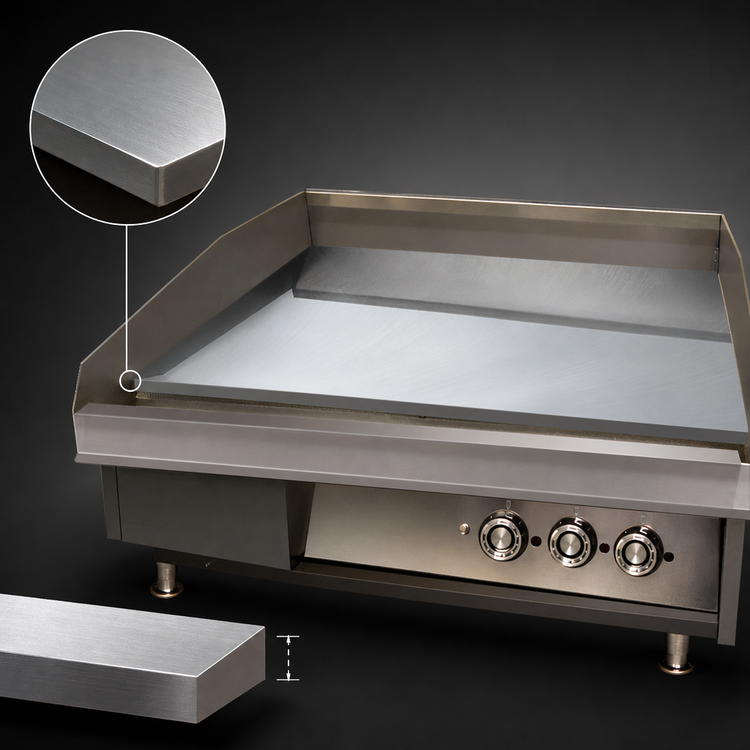 Product image #4 for Lang LG Series 72-Inch Electric Heavy Duty Countertop Griddle, Snap-Action Thermostatic, Polished Steel Plate