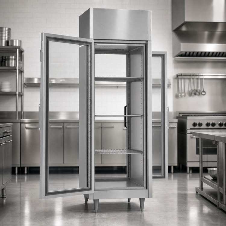 Product image #5 for Victory UltraSpec Pass-Thru Glass Door Freezer, 1 Section, 23.7 Cu. Ft., Self-Contained, 115V