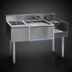 Thumbnail image #4 for Eagle 1800 Series 62-Inch Underbar Drainboard, Center Ice Bin, and Blender Unit with 7-Circuit Cold Plate
