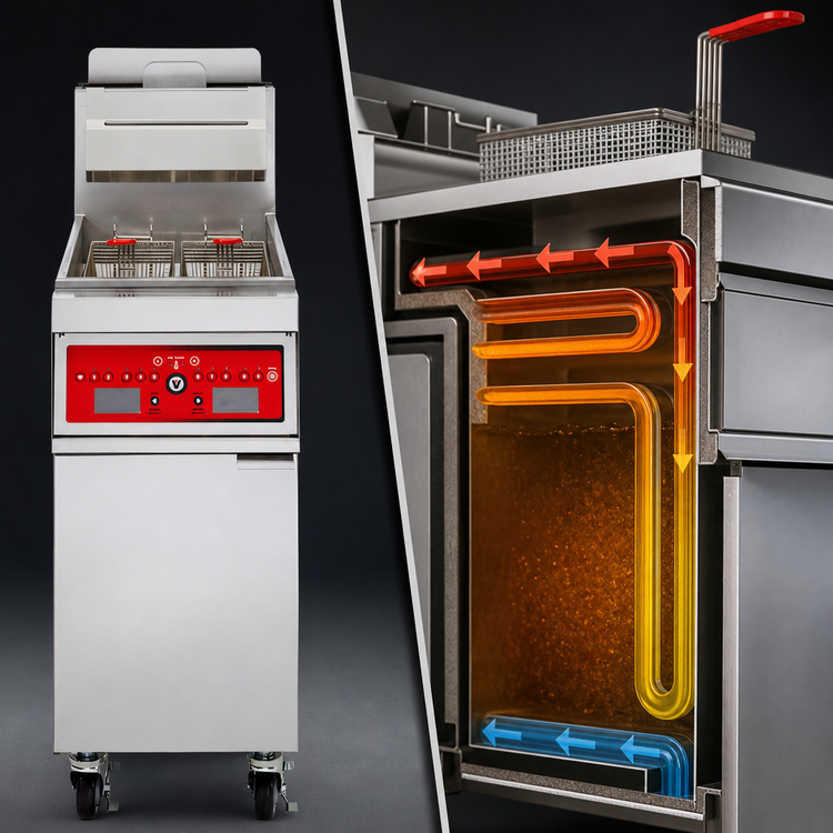 Product image #5 for Vulcan PowerFry3 21-Inch Freestanding Gas Fryer, 85-90 lb Capacity, Digital Controls