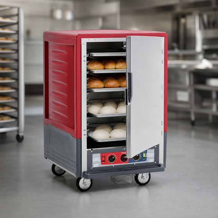 Product image #4 for Metro C5 3 Series Half-Height Mobile Heated Holding and Proofing Cabinet, Low-Watt, Solid Door