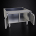 Thumbnail image #4 for Glastender ACB-26 Underbar Add-On Cabinet Base with 2 Hinged Doors, Stainless Steel, 26W x 24D x 16H