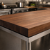 Thumbnail image #4 for John Boos Boos Block American Black Walnut Kitchen Countertop, 108 x 30 x 2-1/4 Inch, Varnique Finish