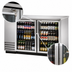 Thumbnail image #4 for Two-Section Glass Swing Door Back Bar Cooler, 58-7/8 Inch, Stainless Steel, Left-Side Condensing Unit