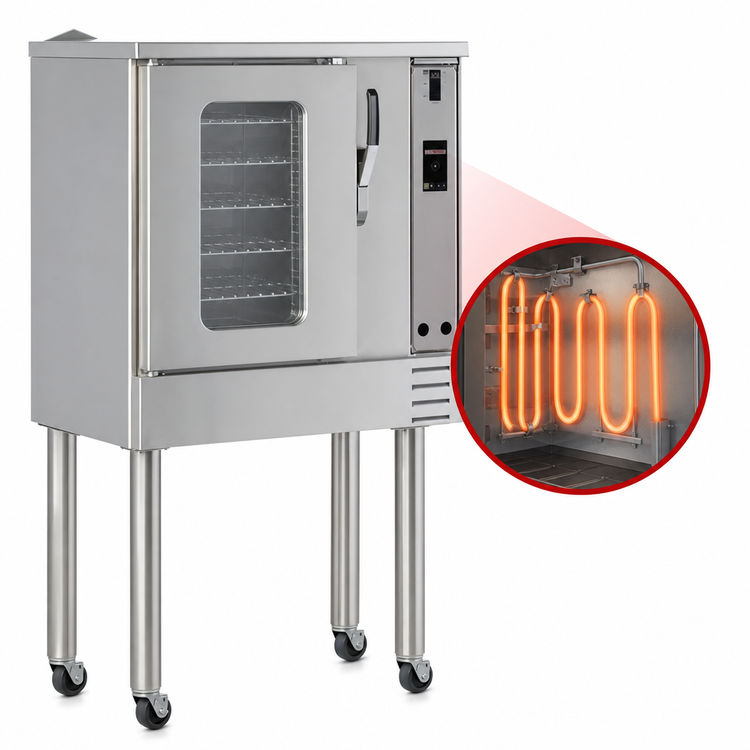 Product image #4 for Southbend Platinum Half-Size Single-Deck Electric Convection Oven, Touchscreen Controls, 7.5 kW, Standard Depth