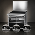 Thumbnail image #4 for Titan Heavy Duty 36-Inch Gas Chitwood Smoke Charbroiler with Cast Iron Radiants, Cabinet Base, and Smoke Drawer