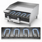 Thumbnail image #4 for Vollrath GGMDM-48 48-Inch Countertop Flat-Top Gas Griddle, Manual Controls, 1-Inch Smooth Steel Plate, Natural Gas-Ready