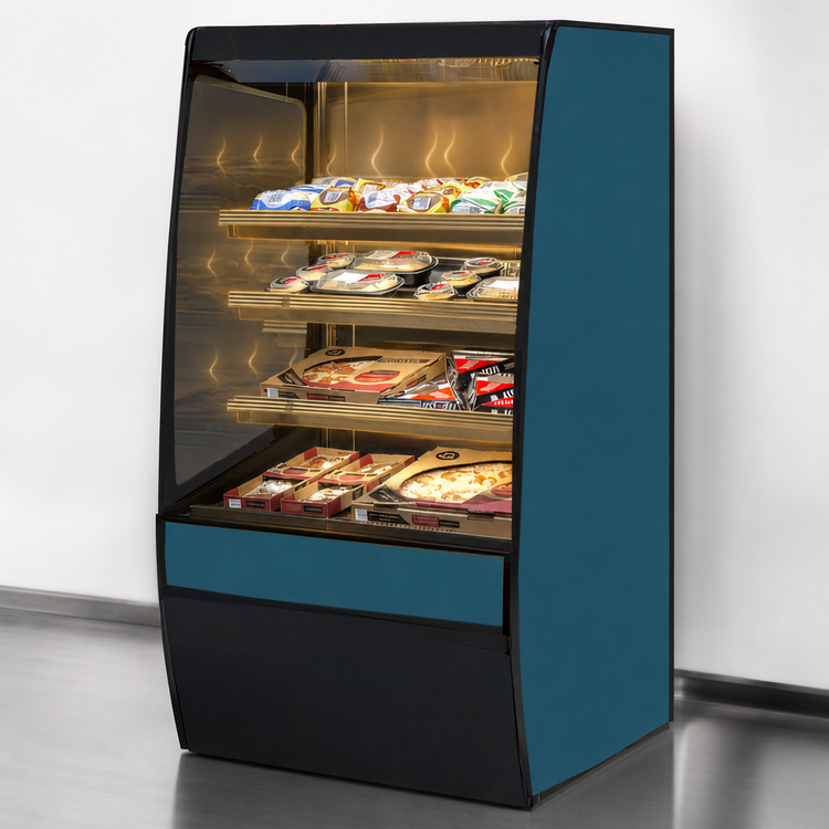 Product image #4 for Federal Industries Vision Series Curved End Self-Serve Heated Merchandiser, 36 x 33 x 60 Inches, 3-Tier Floor Model
