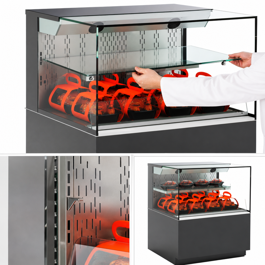 Removable Adjustable Glass Shelf