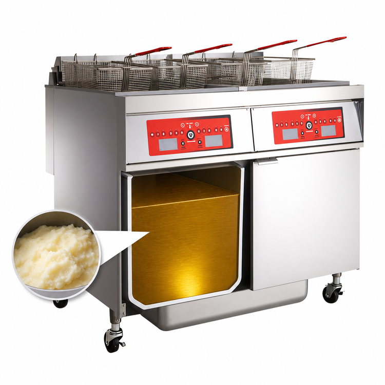 Product image #5 for Vulcan 2ER85DF 42-Inch Electric Floor Fryer with 2-Battery Configuration and 85 lb. Vat Capacity