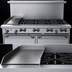 Thumbnail image #4 for Garland G Starfire Pro 60-Inch Gas Restaurant Range with 8 Open Burners, 12-Inch Griddle and 2 Standard Ovens