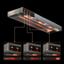 Thumbnail image #4 for Eagle RedHots 48-Inch Lighted Single Strip Heat Lamp with Remote, 208V