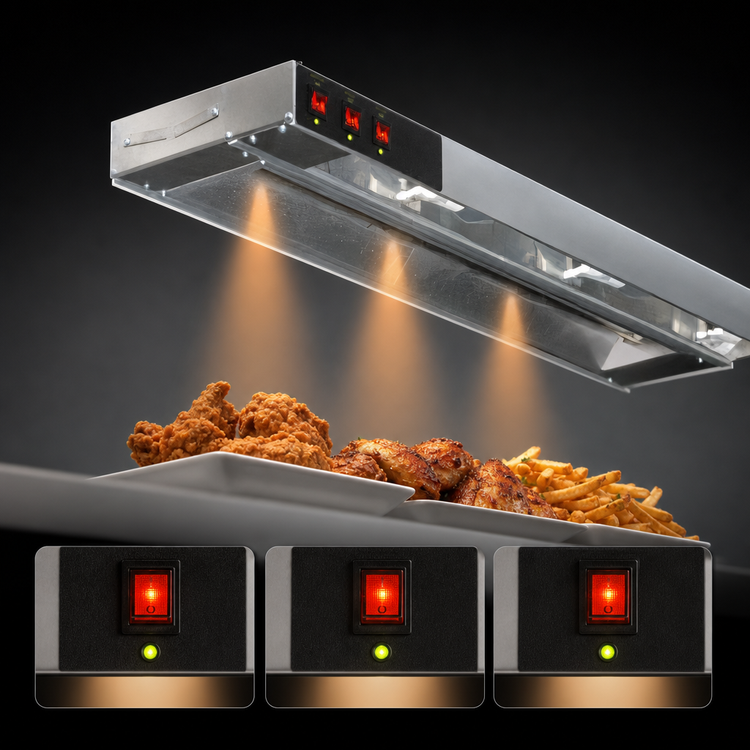 Product image #4 for Eagle RedHots 72-Inch Single Lighted Strip Heat Lamp with Remote, 120V, Standard Wattage
