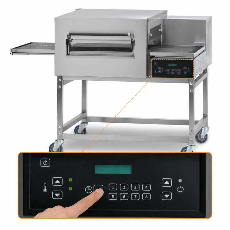 Product image #4 for Lincoln Impinger II 1100 Series Single-Deck Front-Loading Electric Conveyor Oven, 208V