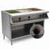 Thumbnail image #4 for Spec-Master SHT5OB-240-3 Sealed Well Electric Hot Food Table with Open Cabinet Base, 5-Pan