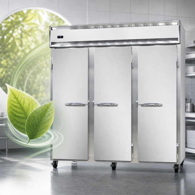 Product image #4 for Continental Refrigerator 3FNSS Three-Section Full-Height Solid Door Reach-In Freezer