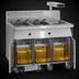 Thumbnail image #4 for Imperial 4-Tank Electric Floor Fryer with Built-In Filter System, 50 lb. Capacity Each