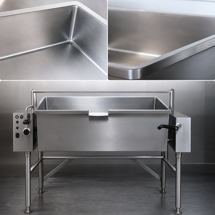 Product image #4 for Legion Classic 37-Gallon Wall Mounted Electric Manual Tilting Skillet, 11.1 kW