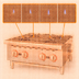 Thumbnail image #4 for Omcan 24-Inch 4-Burner Natural Gas Countertop Hot Plate