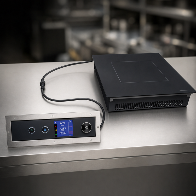 Product image #4 for Hatco Rapide Cuisine Drop-In Countertop Single Burner Induction Range, 120V, 1440W