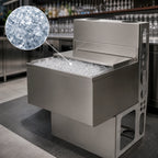 Thumbnail image #5 for BK Resources UBDW-21-IBCP48-10 43-Inch Underbar Ice Bin with 10-Circuit Aluminum Cold Plate, 167-Lb Capacity, Stainless Steel, 4-Inch Backsplash
