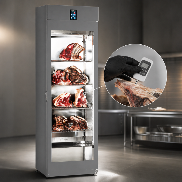 Product image #4 for Stagionello Dry Age 2.0 Meat Curing Cabinet with Hinged Glass Door, 28.3 Cu. Ft., 220-240V
