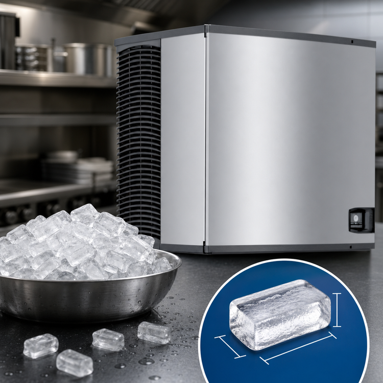 Product image #4 for Manitowoc QuietQube Indigo NXT Half-Dice Remote Air-Cooled Ice Machine, 1,155 lb/Day