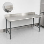 Thumbnail image #4 for Eagle Group BlendPort® BPT-3084GTEB-BS 84 x 30 in Stainless Steel Work Table with 4-1/2 in Backsplash and Galvanized Open Base