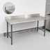 Thumbnail image #4 for Eagle Group BlendPort Deluxe Series Stainless Steel Work Table with 4-1/2 Inch Backsplash and Galvanized Base, 84 x 30 Inches
