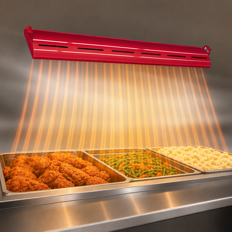 Product image #4 for Hatco Glo-Ray Curved Infrared Strip Heater, 42 Inch, 675 Watt