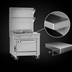 Thumbnail image #4 for Southbend Platinum 32-Inch Heavy Duty Gas Range with 16-Inch Hot Top and 16-Inch Griddle, Cabinet Base