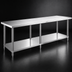 Thumbnail image #4 for Steel Works Stainless 84-Inch x 30-Inch Stainless Steel Work Table with Undershelf