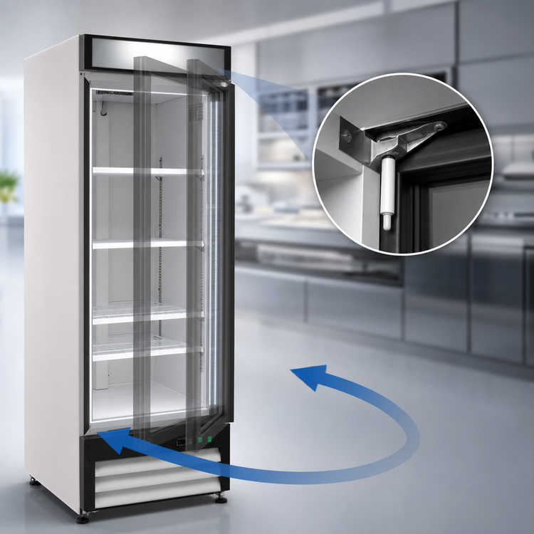 Product image #4 for Maxx Cold X-Series 1-Section Reach-In Glass Door Freezer Merchandiser, 23 Cu. Ft., Bottom Mount