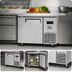 Thumbnail image #4 for Turbo Air J Series 44-Inch One-Section Side Mount Undercounter Refrigerator with Solid Stainless Steel Door, 11 Cu. Ft.