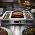 Thumbnail image #4 for TableCraft Single Induction Countertop Action Station Kit with Drop-In Cooktop and Cooling Plates