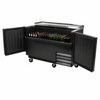 Thumbnail image #4 for BK Resources BC-2-65 65-Inch Horizontal Deep Well Bottle Cooler with 2 Doors, 3 Dividers, and Electronic Controls