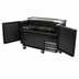 Thumbnail image #4 for BK Resources 65-Inch Horizontal Deep Well Bottle Cooler with 2 Doors and 3 Dividers