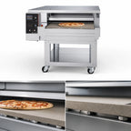 Thumbnail image #5 for Pizza Group Dragon D24G-LR Left-to-Right Gas Refractory Stone Conveyor Pizza Oven, 24-Inch Belt