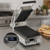 Thumbnail image #4 for Pro-Max 2.0 7.5-Inch x 14.2-Inch Grooved Cast Iron Countertop Panini Press Sandwich Grill, 230V