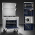 Thumbnail image #4 for Southbend Platinum Heavy Duty 36-Inch Gas Sectional Range with 3 Uniform Hot Tops and Convection Oven Base
