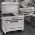 Thumbnail image #4 for Southbend S-Series 36-Inch Gas Restaurant Range with 2 Open Burners, 24-Inch Griddle, Cabinet Base, and Backriser Hi-Shelf