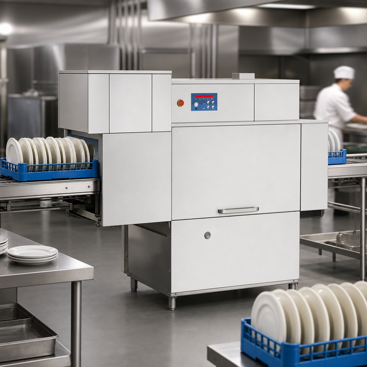 Product image #4 for Blakeslee RC64 HR 63-Inch High-Temp Single-Tank Conveyor Dishwasher with Booster Heater