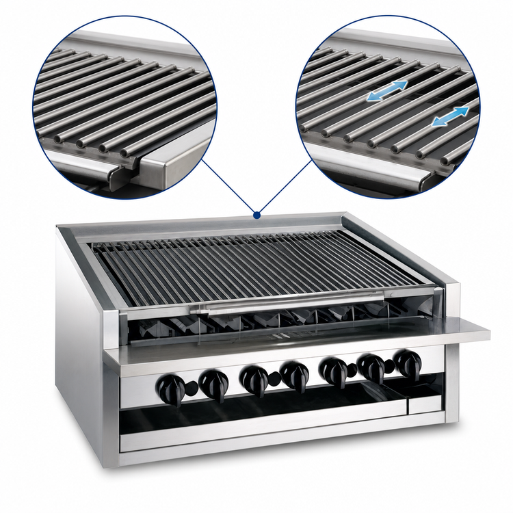 Product image #4 for MagiKitch'n APM-RMB-660CR 60-Inch Low Profile Gas Radiant Charbroiler