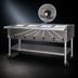 Thumbnail image #4 for Eagle Group Portable Electric Hot Food Table with 5 Dry Wells, Open Base, 82-Inch Wide