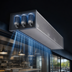 Thumbnail image #4 for Berner Industrial IDC14-3108A-3 108-Inch Unheated Direct Drive Air Curtain, 3 x 1 HP Motors, 14-Foot Maximum Mounting Height