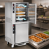 Thumbnail image #4 for FWE MTU-5-5 Mobile Split-Cavity Moisture Heated Holding Cabinet with Dutch Doors