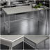 Thumbnail image #4 for Spec-Master Marine Series 144-Inch x 30-Inch Stainless Steel Work Table with Box Marine Edge