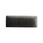 Thumbnail image #1 for Steelite International My Glass Studio GS196663 Rectangular Glass Serving Platter, 14 in, Dark Grey/Cream
