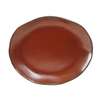 Thumbnail image #1 for Tuxton China Artisan GAR-023 Ceramic Oval Coupe-Rim Platter, 13-1/4" x 11" 1 Dozen