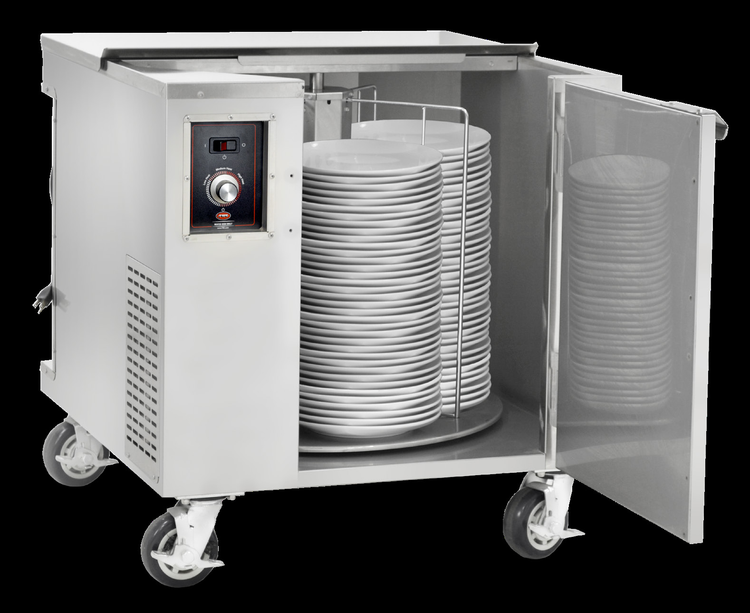 Product image #6 for Heated Rotary Plate Transport and Storage Cart for 12-Inch Plates, Up to 252 Capacity